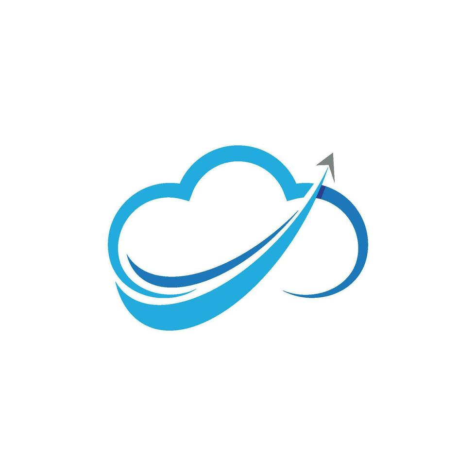 Cloud template vector