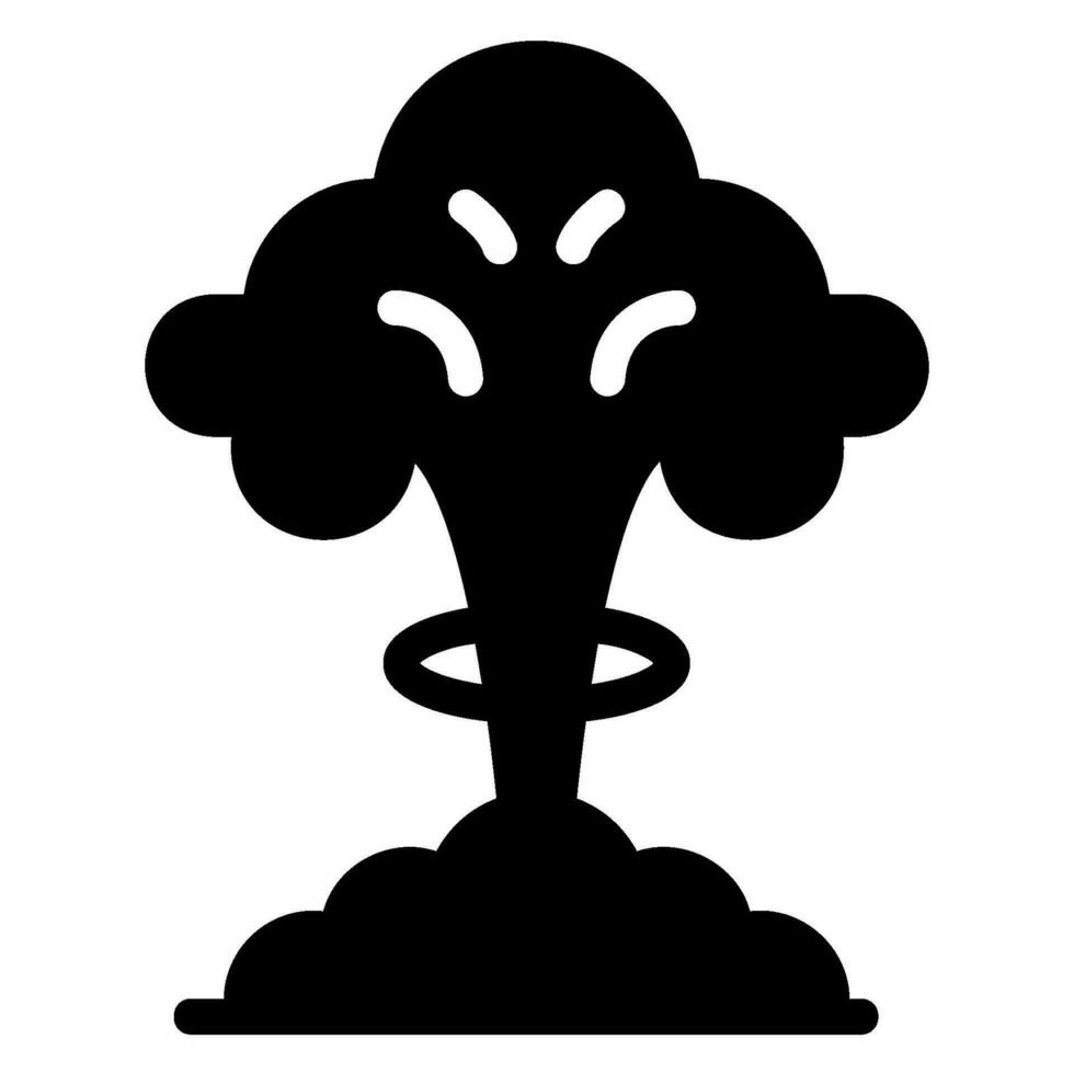 explosion glyph icon vector