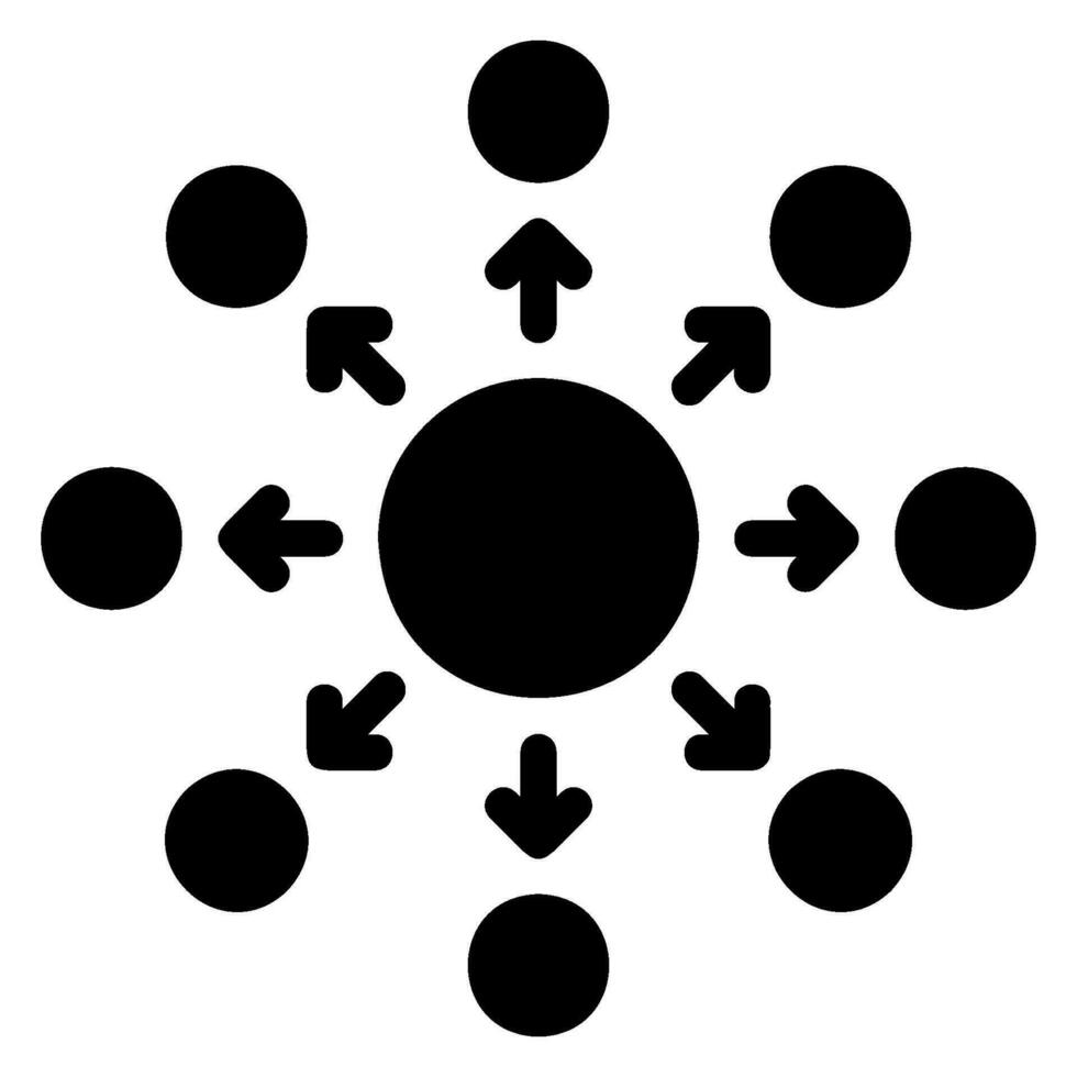 diffusion glyph icon vector