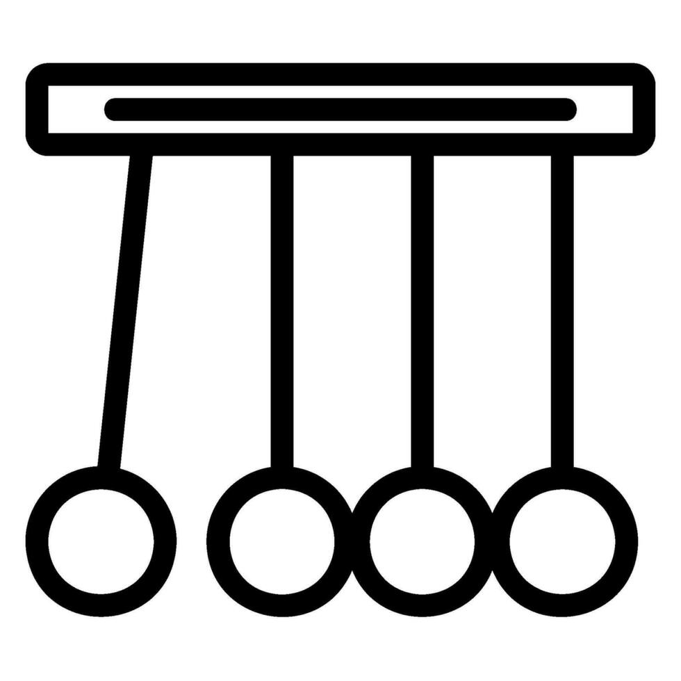 pendulum line icon vector