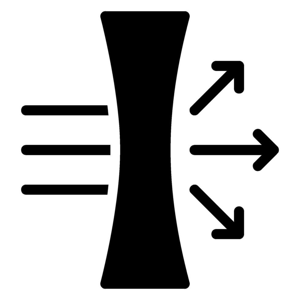 dispersion glyph icon vector