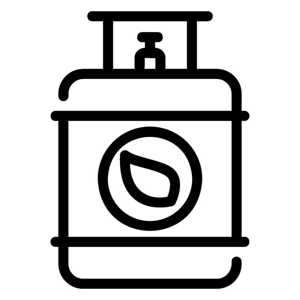 biogas line icon vector