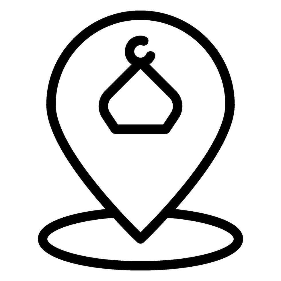 mosques line icon vector