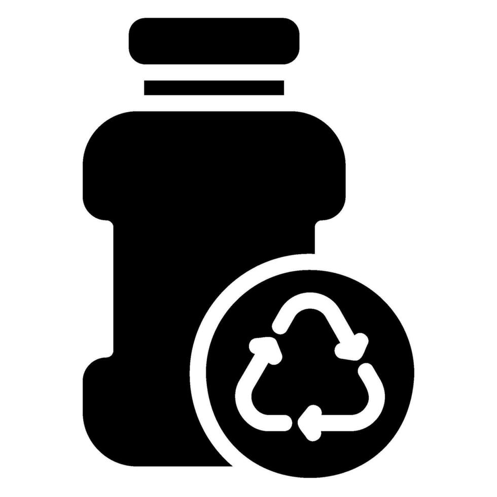 recycling glyph icon vector