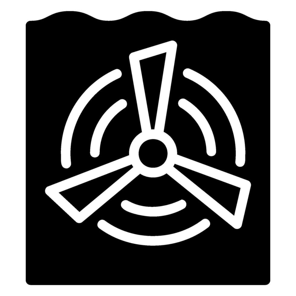 tidal power glyph icon vector