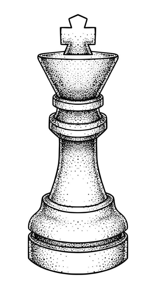 Rey de ajedrez ilustración vector