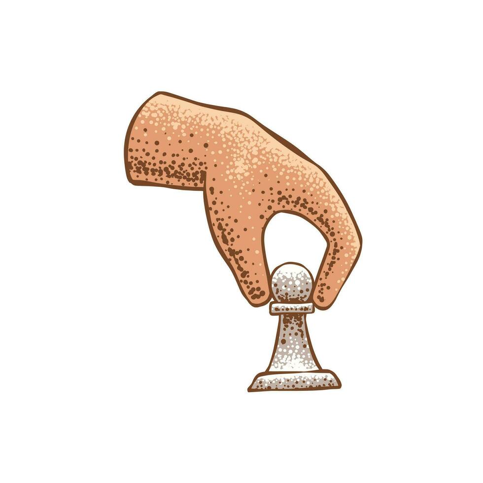 Playing Chess Icon Illustration vector