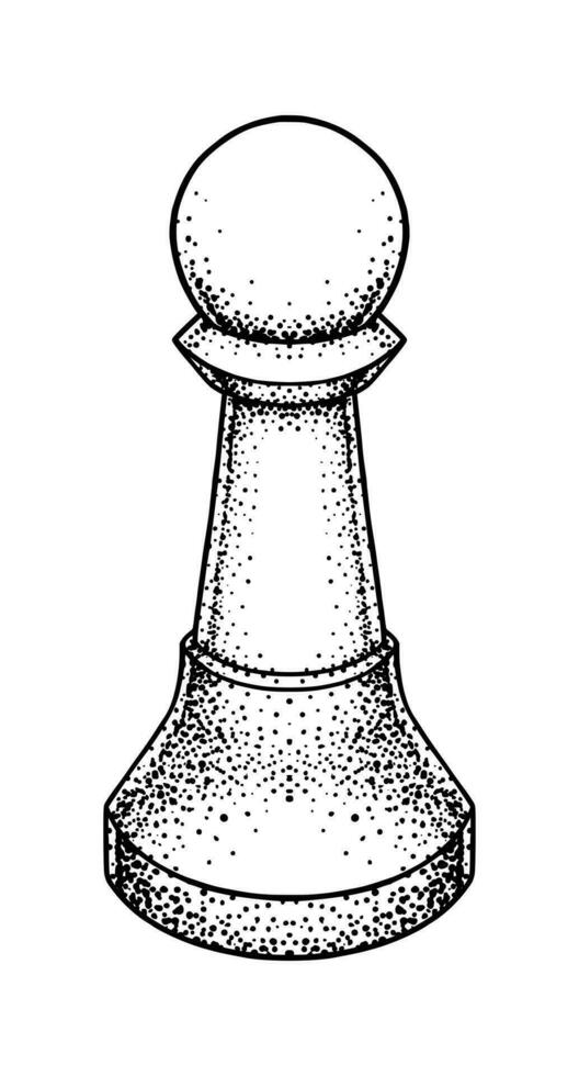 Piece of Chess Illustration vector