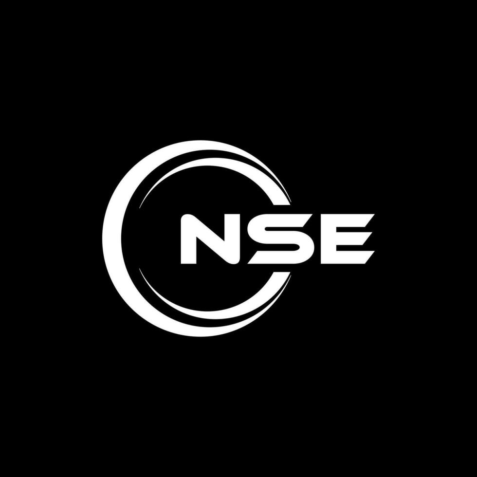 NSE Logo Design, Inspiration for a Unique Identity. Modern Elegance and Creative Design. Watermark Your Success with the Striking this Logo. vector