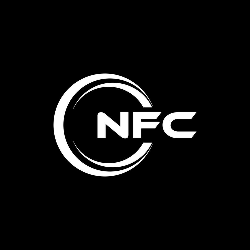 nfc logo diseño, inspiración para un único identidad. moderno elegancia y creativo diseño. filigrana tu éxito con el sorprendentes esta logo. vector