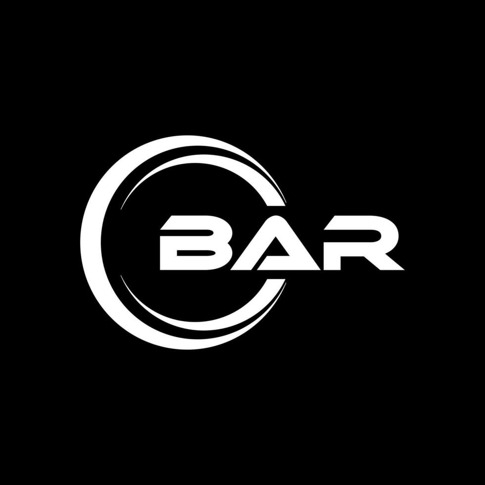 BAR Logo Design, Inspiration for a Unique Identity. Modern Elegance and Creative Design. Watermark Your Success with the Striking this Logo. vector