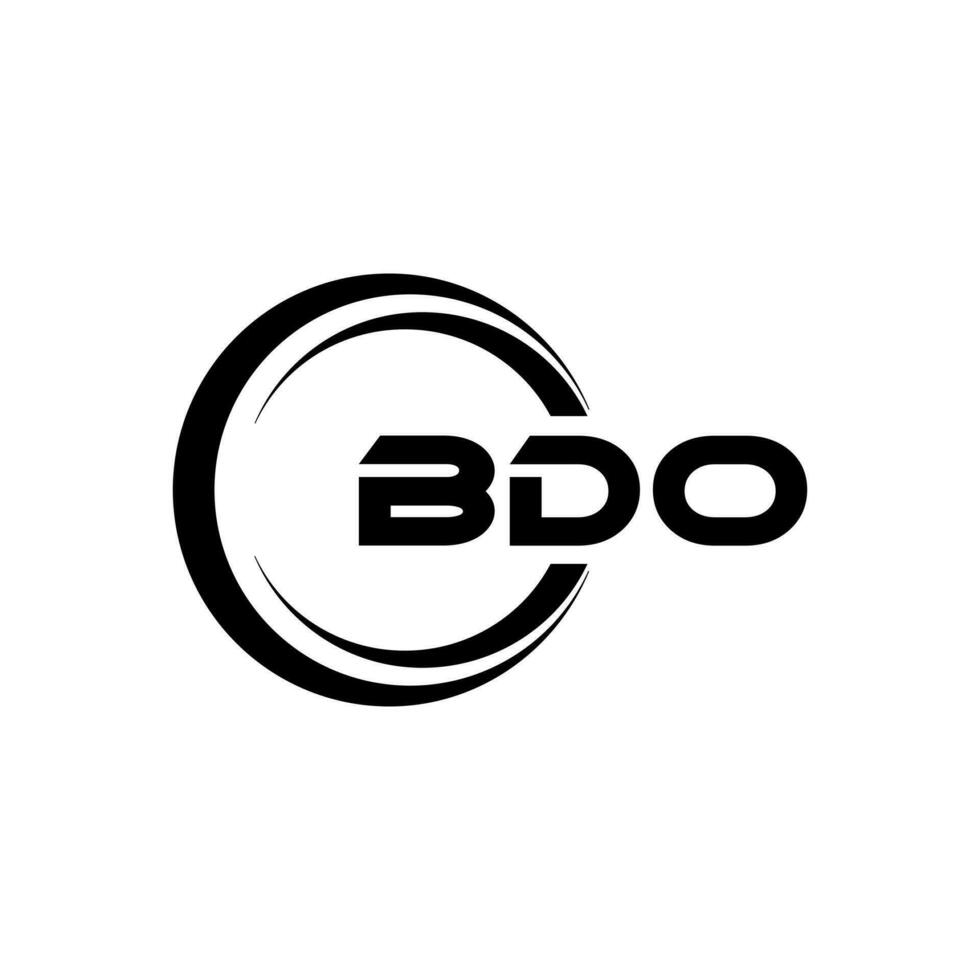 bdo logo diseño, inspiración para un único identidad. moderno elegancia y creativo diseño. filigrana tu éxito con el sorprendentes esta logo. vector