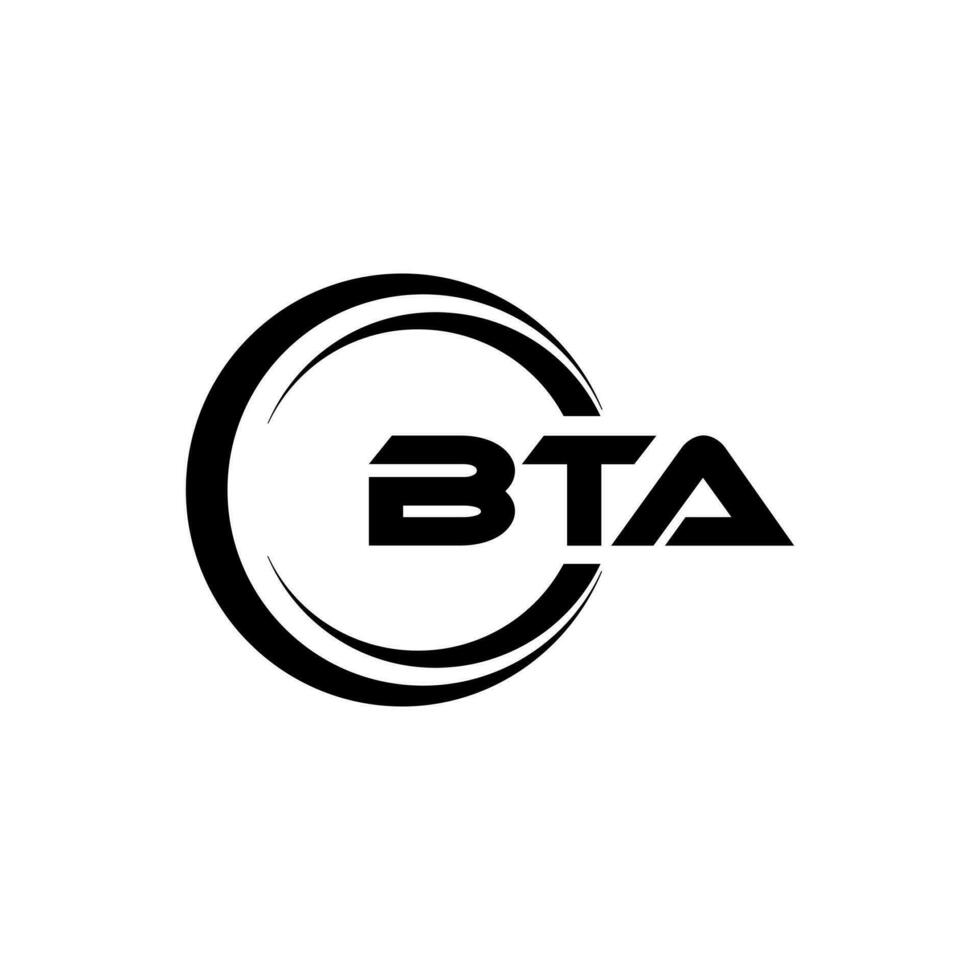 bta logo diseño, inspiración para un único identidad. moderno elegancia y creativo diseño. filigrana tu éxito con el sorprendentes esta logo. vector