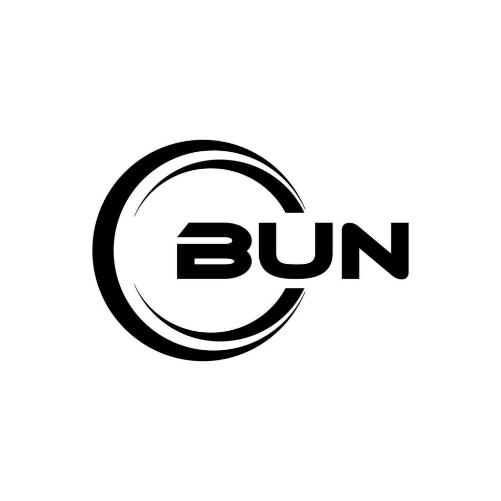 BUN Logo Design, Inspiration for a Unique Identity. Modern Elegance and ...