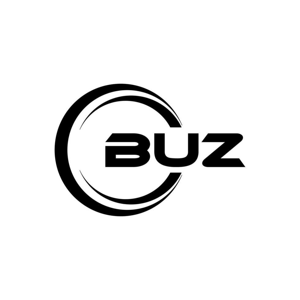 BUZ Logo Design, Inspiration for a Unique Identity. Modern Elegance and Creative Design. Watermark Your Success with the Striking this Logo. vector