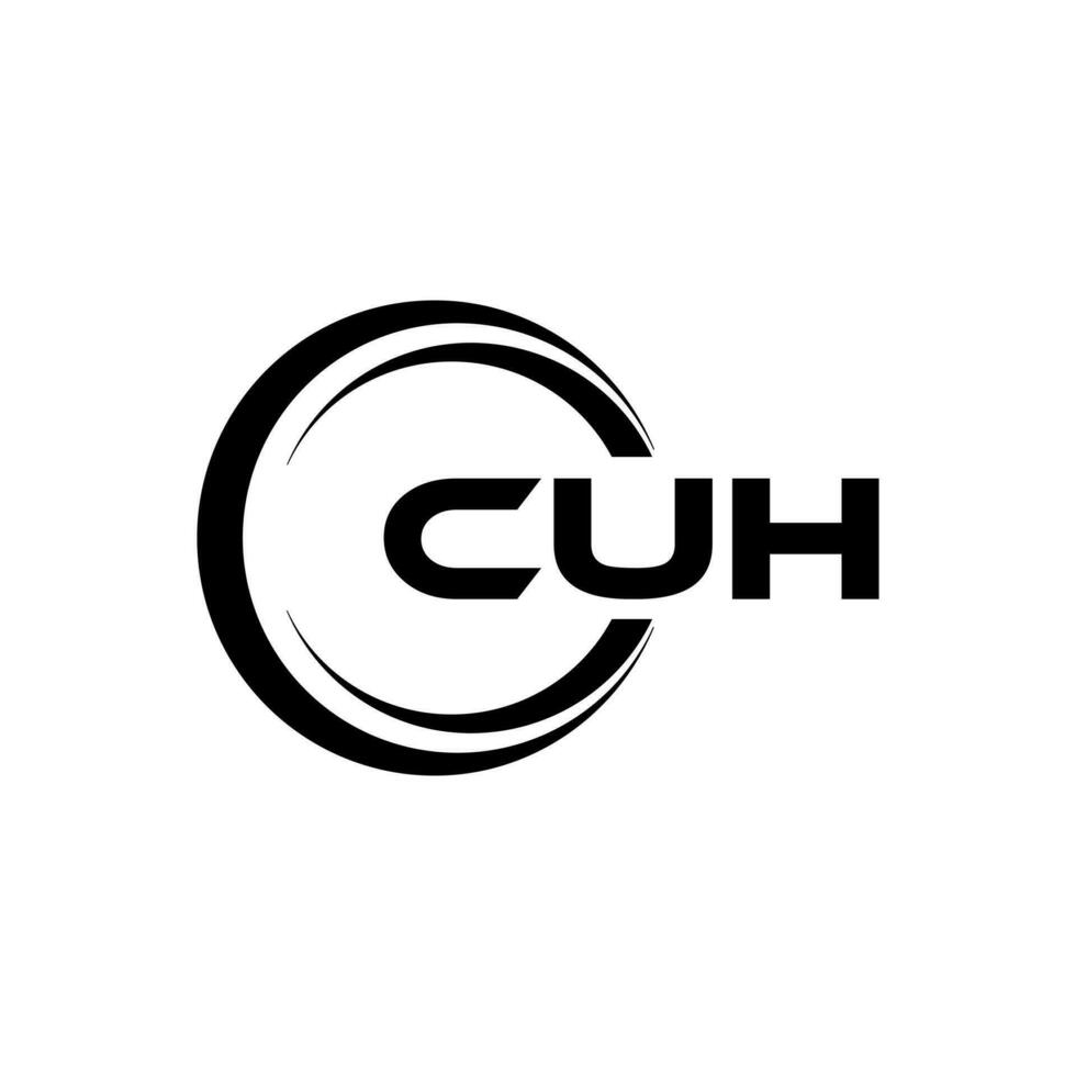 CUH Logo Design, Inspiration for a Unique Identity. Modern Elegance and Creative Design. Watermark Your Success with the Striking this Logo. vector