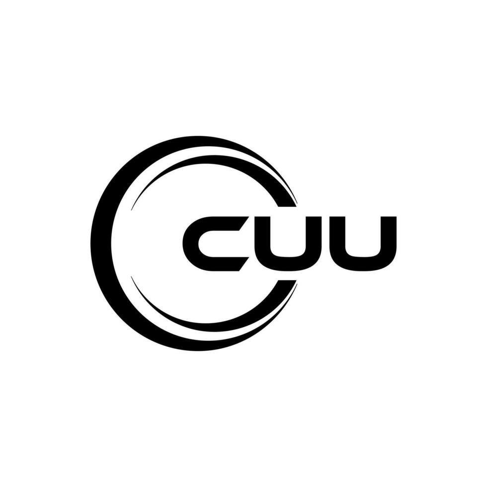 CUU Logo Design, Inspiration for a Unique Identity. Modern Elegance and Creative Design. Watermark Your Success with the Striking this Logo. vector