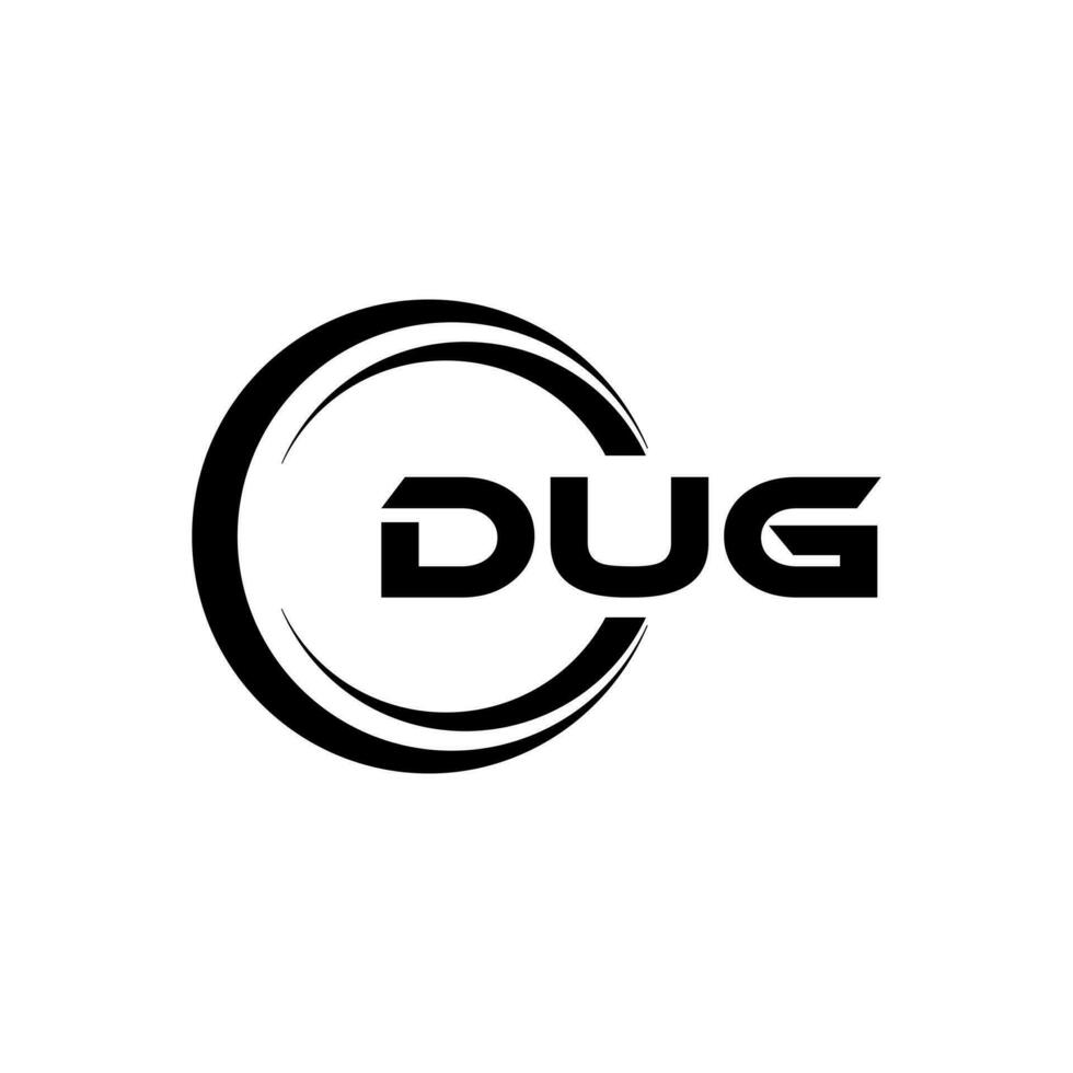 DUG Logo Design, Inspiration for a Unique Identity. Modern Elegance and Creative Design. Watermark Your Success with the Striking this Logo. vector