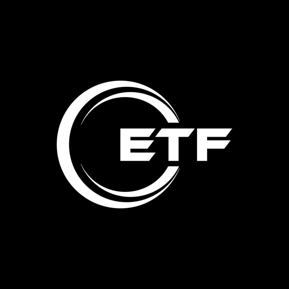 etf logo diseño, inspiración para un único identidad. moderno elegancia y creativo diseño. filigrana tu éxito con el sorprendentes esta logo. vector