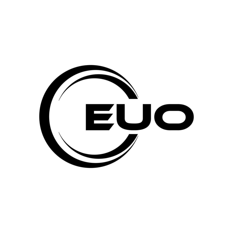 EUO Logo Design, Inspiration for a Unique Identity. Modern Elegance and Creative Design. Watermark Your Success with the Striking this Logo. vector