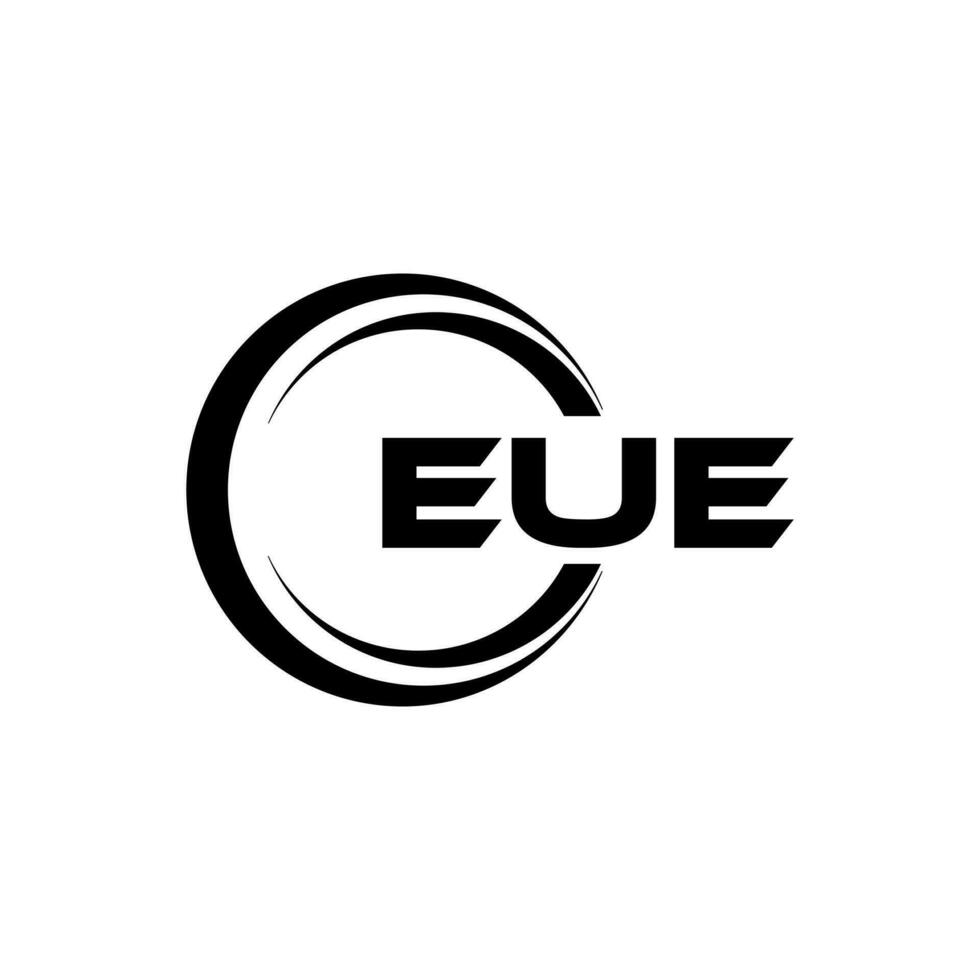 EUE Logo Design, Inspiration for a Unique Identity. Modern Elegance and Creative Design. Watermark Your Success with the Striking this Logo. vector