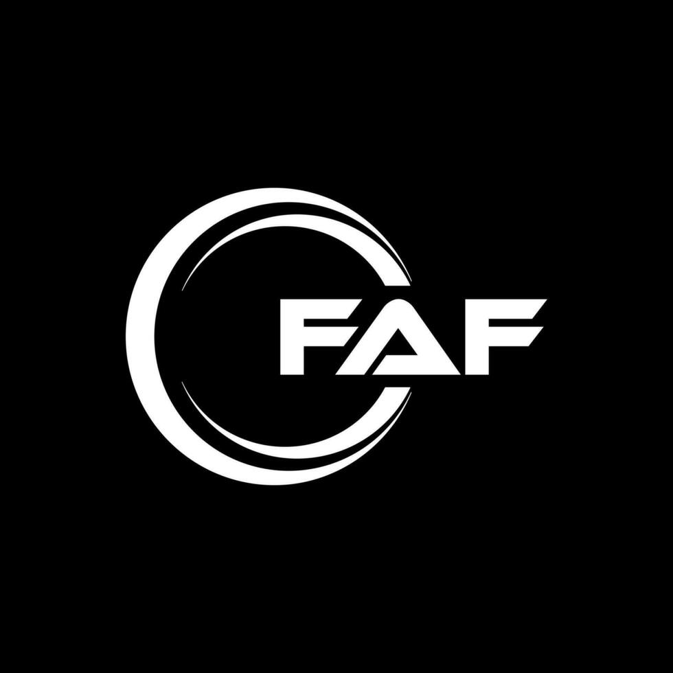 Faf logo diseño, inspiración para un único identidad. moderno elegancia y creativo diseño. filigrana tu éxito con el sorprendentes esta logo. vector