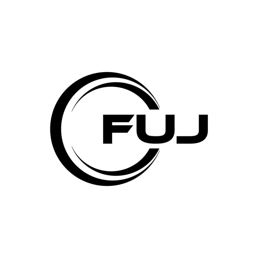 fuj logo diseño, inspiración para un único identidad. moderno elegancia y creativo diseño. filigrana tu éxito con el sorprendentes esta logo. vector