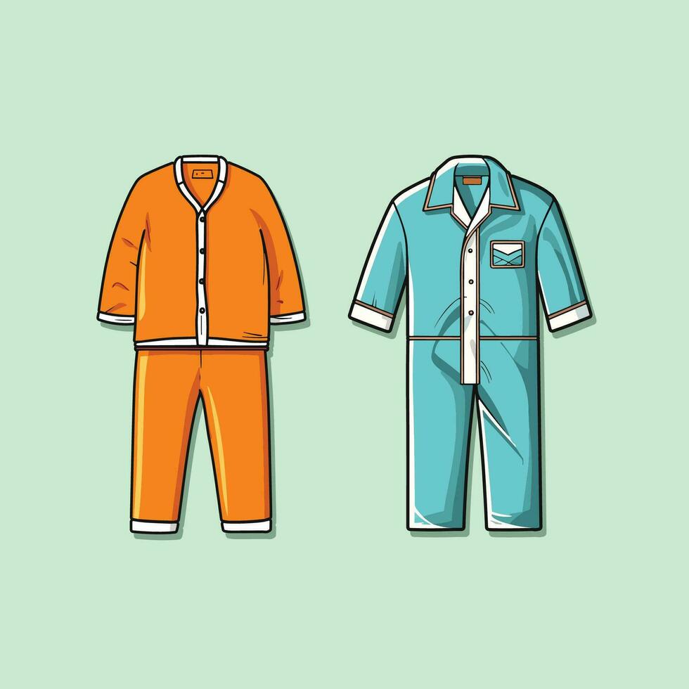 pajamas vector clip art illustration