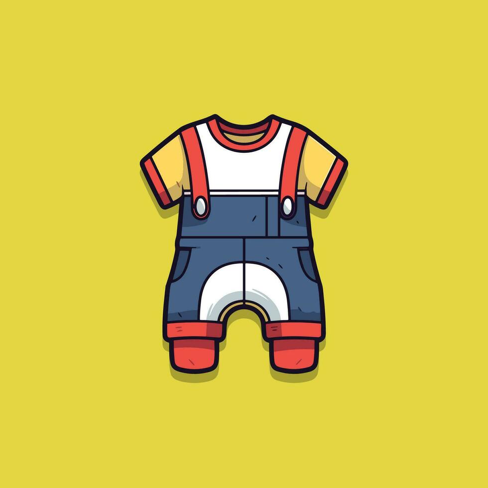 romper vector clip art illustration