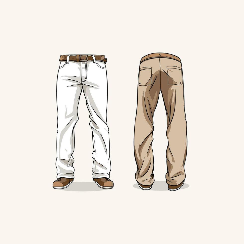 pants vector clip art illustration