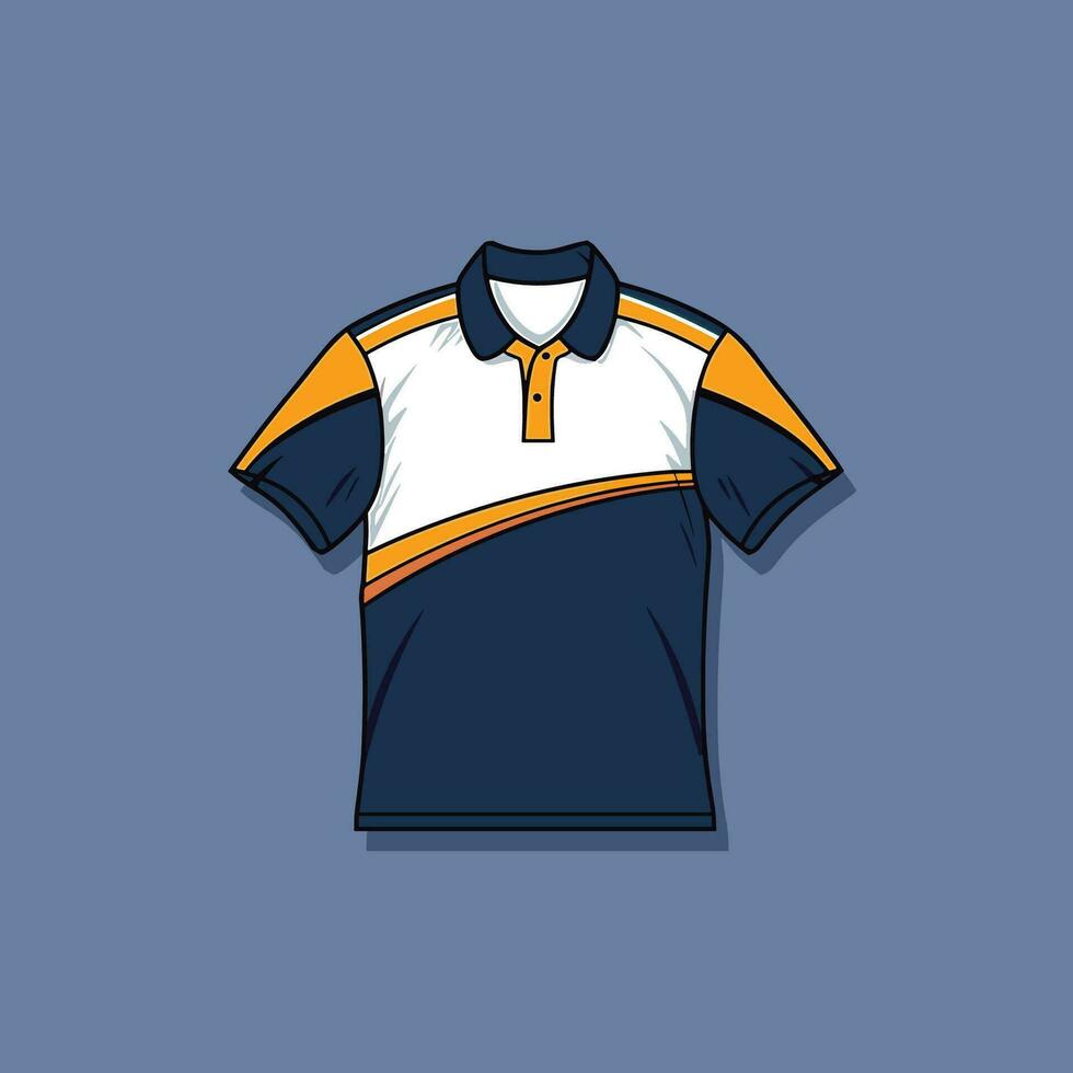 polo camisa vector acortar Arte ilustración