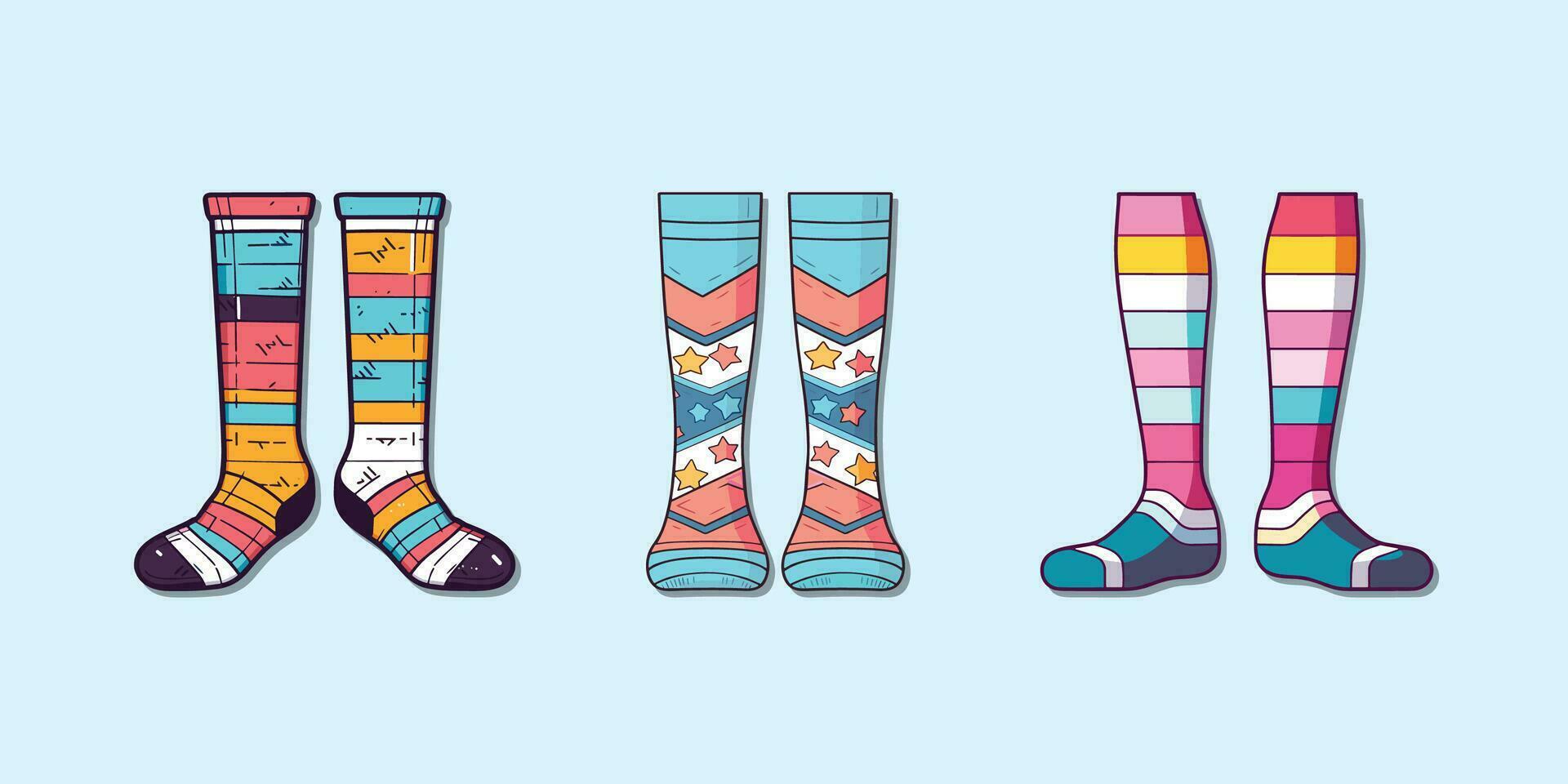 leg warmers vector clip art illustration