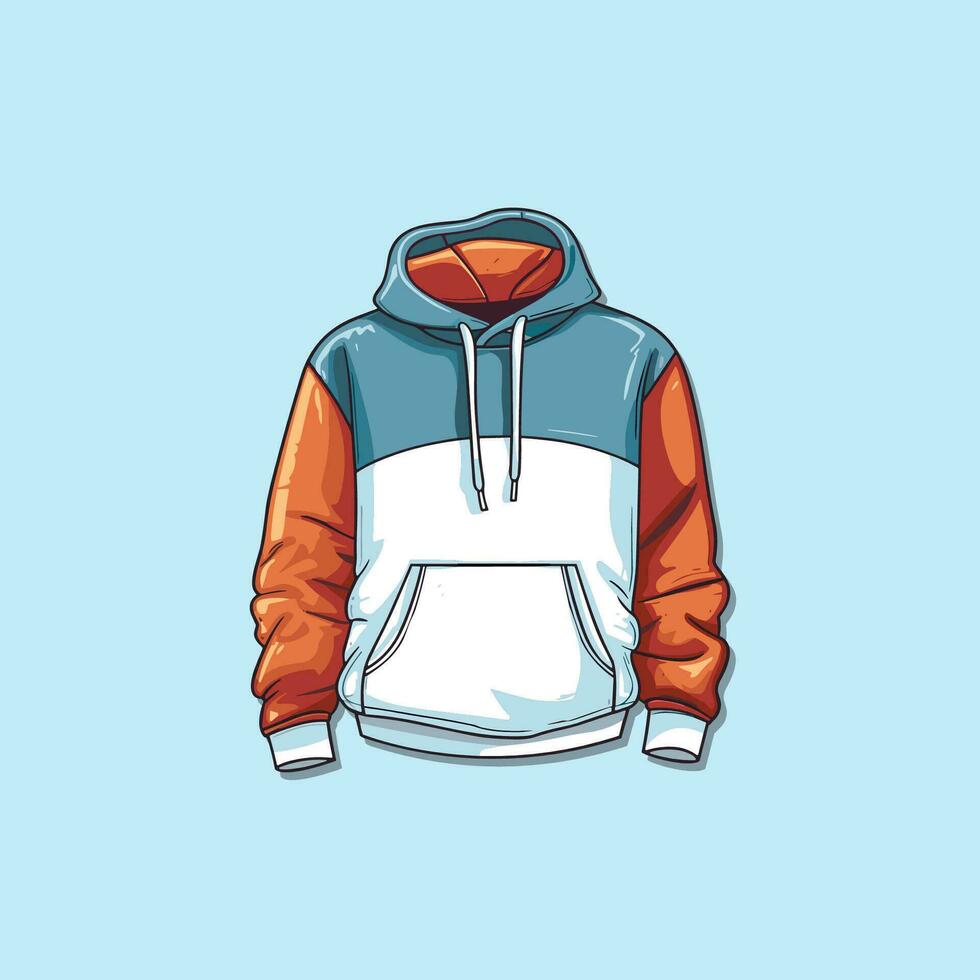 hoodie vector clip art illustration