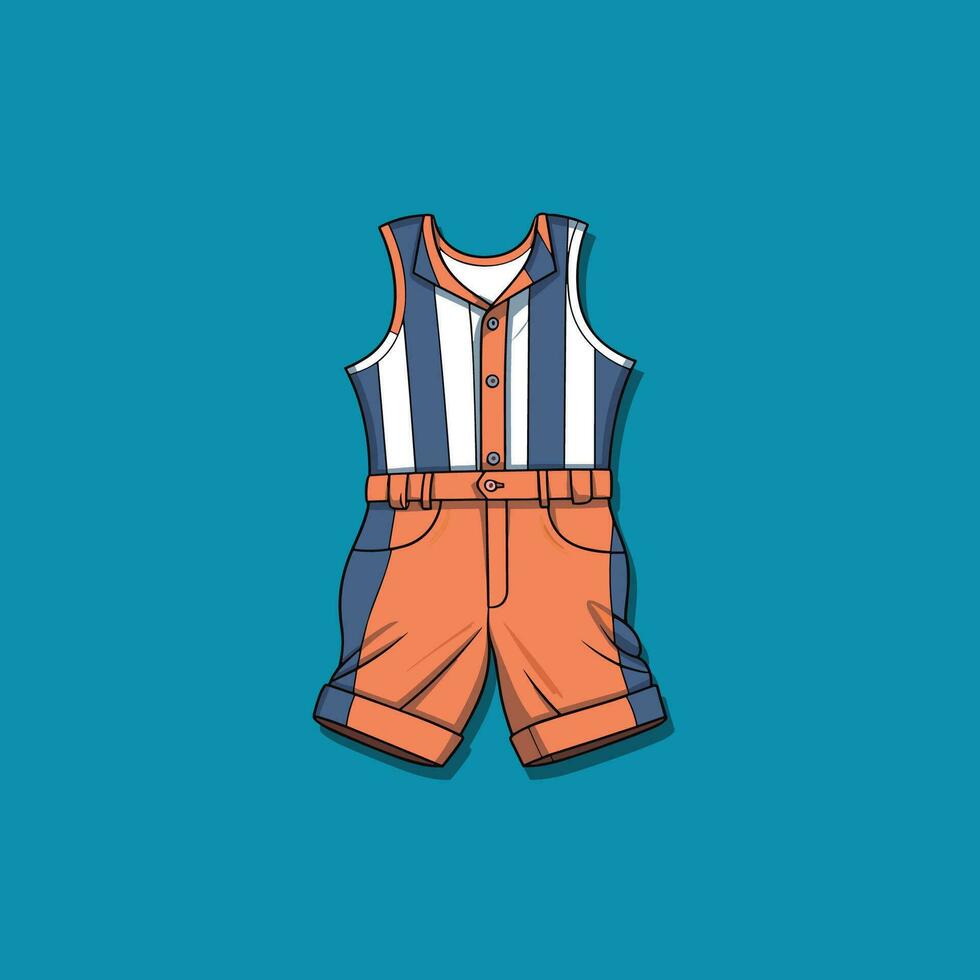 romper vector clip art illustration