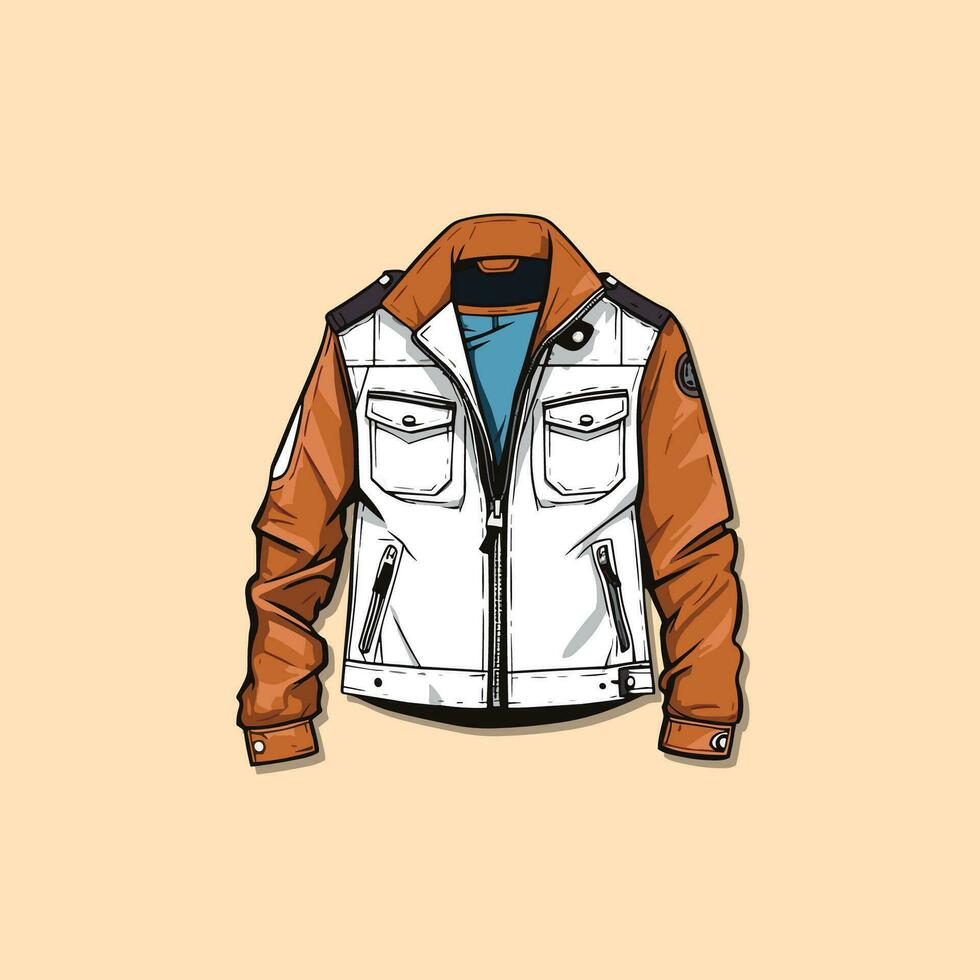 jacket vector clip art illustration