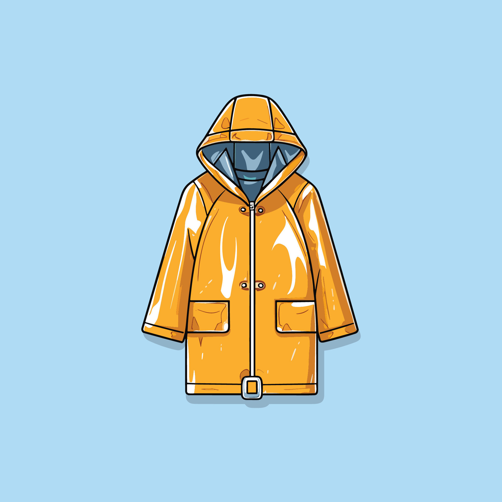 raincoat vector clip art illustration 28230130 Vector Art at Vecteezy