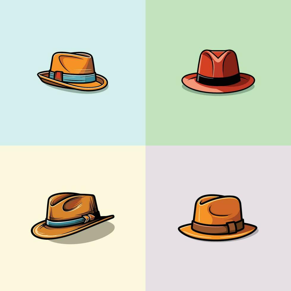 sombrero vector acortar Arte ilustración