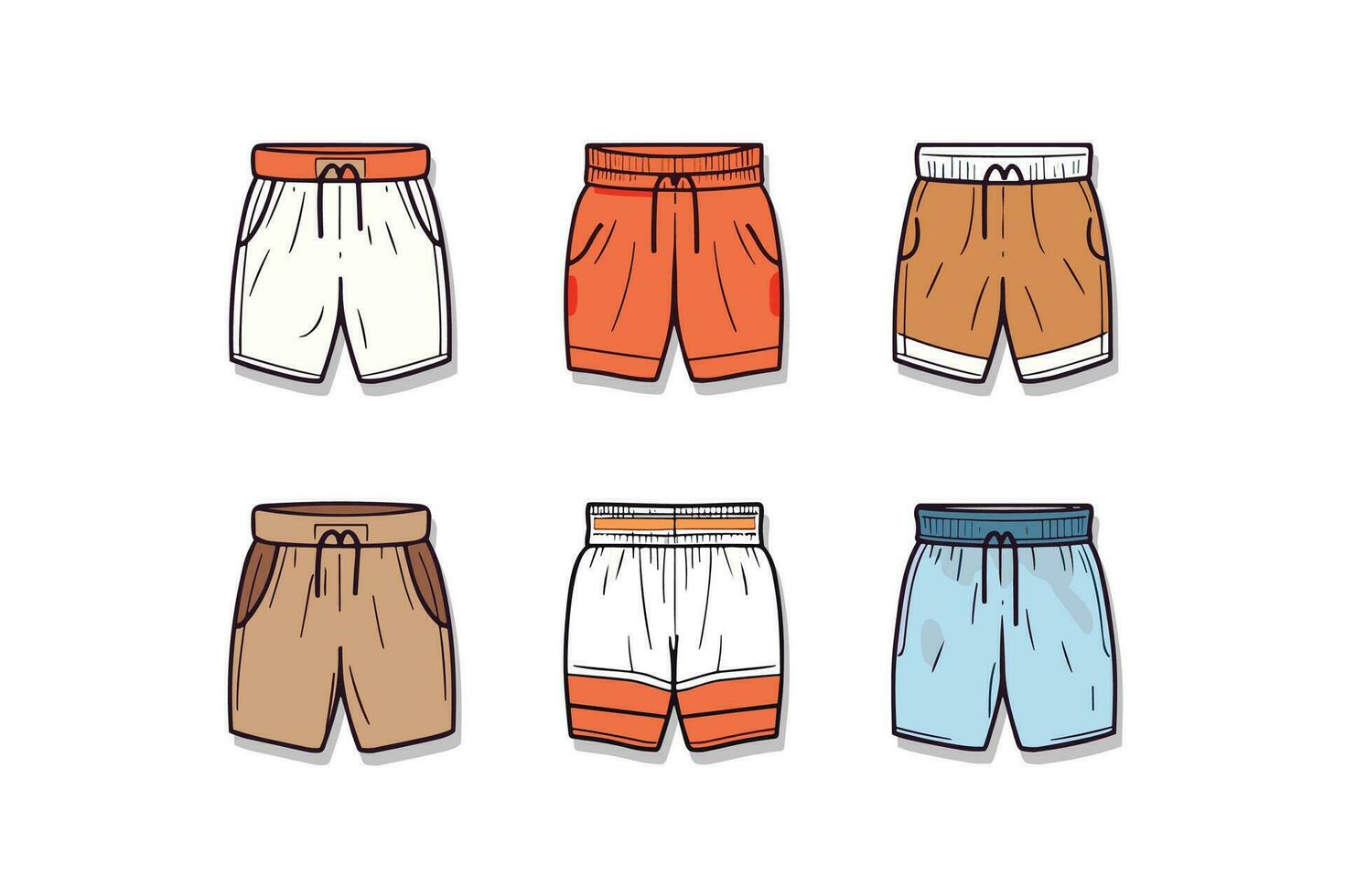 pantalones cortos vector acortar Arte ilustración