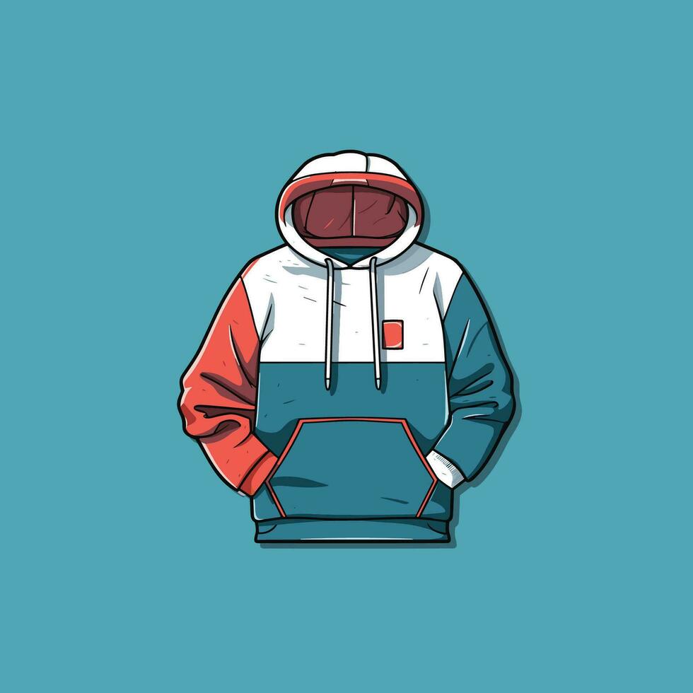 hoodie vector clip art illustration