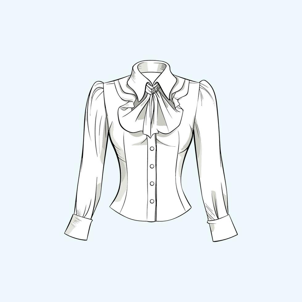 blouse vector clip art illustration