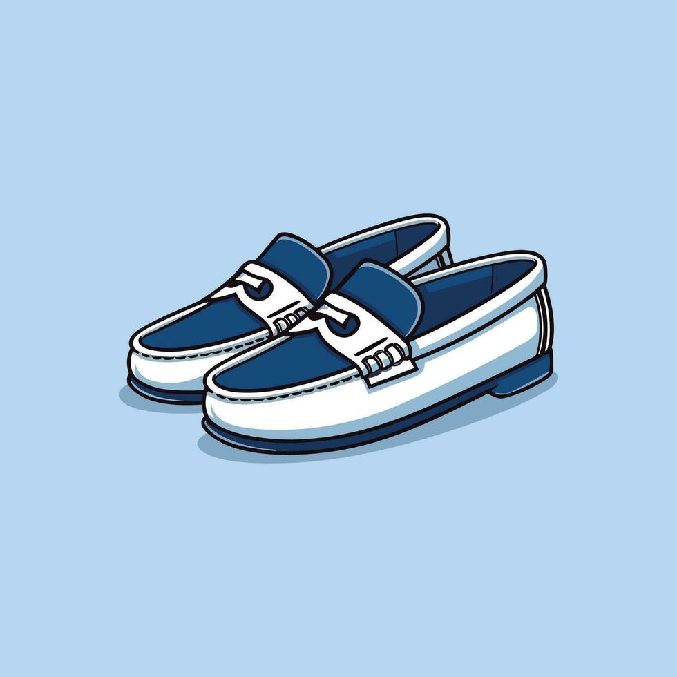 loafers vector clip art illustration