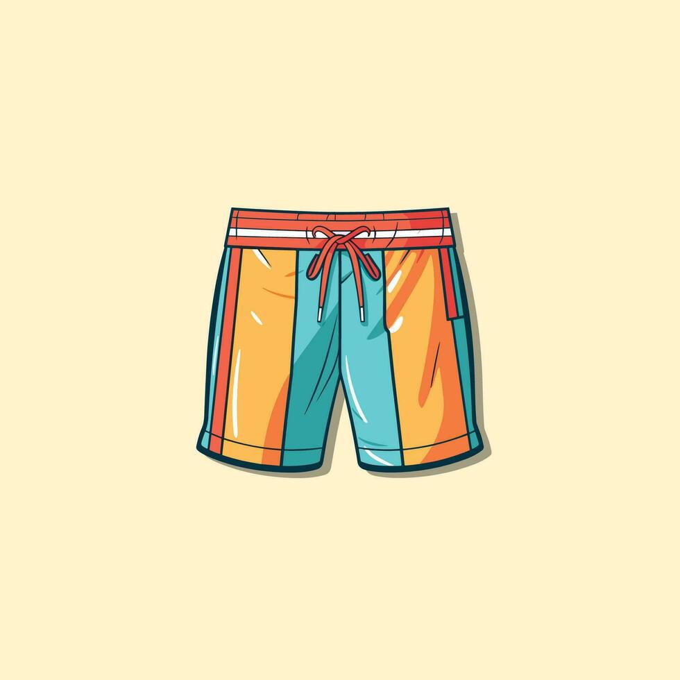 swim trunks vector clip art illustration