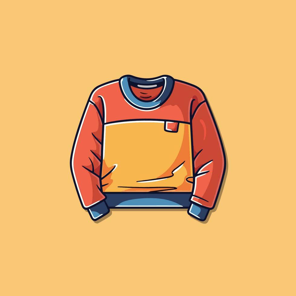 sweatshirt vector clip art illustration