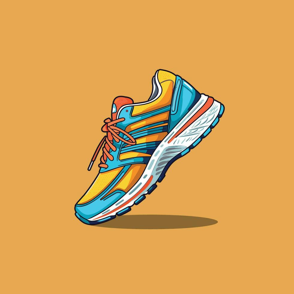 corriendo Zapatos vector acortar Arte ilustración