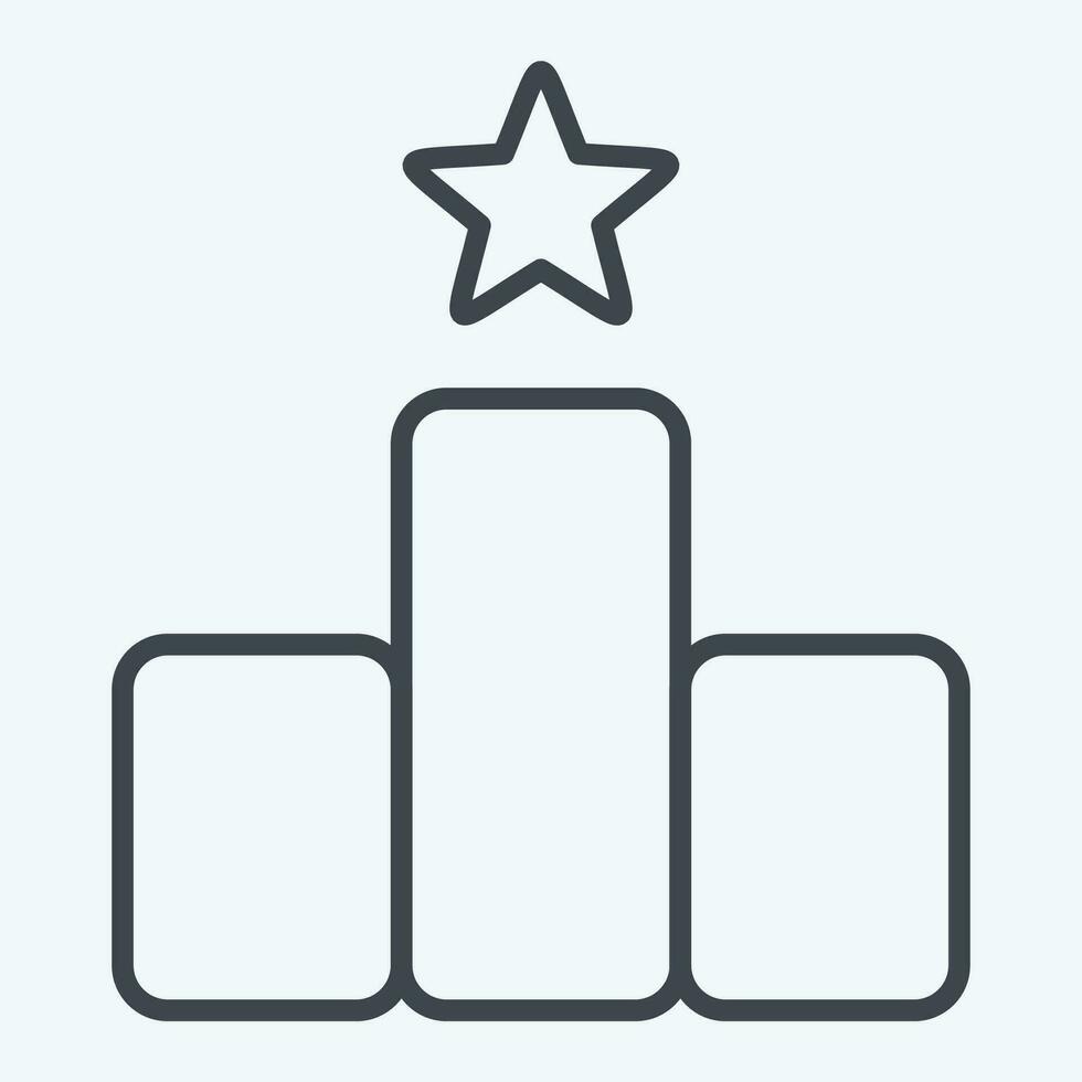 Icon Award 1. related to Award symbol. line style. simple design editable. simple illustration vector