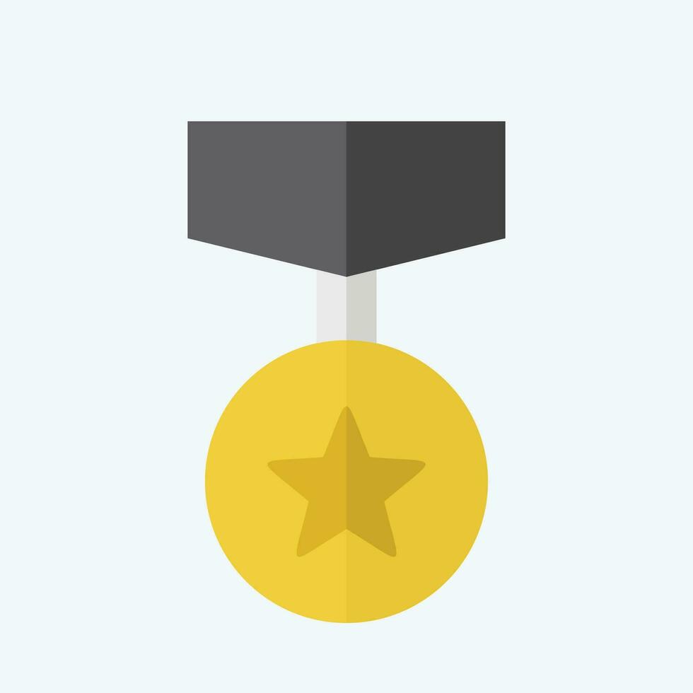 Icon Badge 4. related to Award symbol. flat style. simple design editable. simple illustration vector