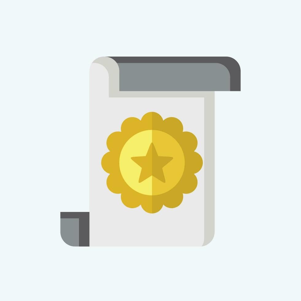 Icon Award 2. related to Award symbol. flat style. simple design editable. simple illustration vector