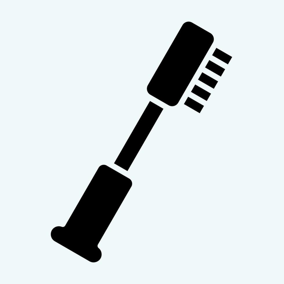 Icon Toothbrush. related to Bathroom symbol. glyph style. simple design editable. simple illustration vector