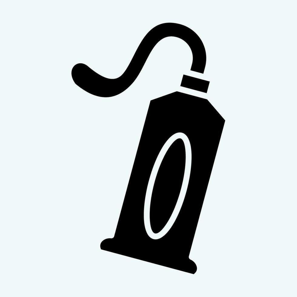 Icon Toothpaste. related to Bathroom symbol. glyph style. simple design editable. simple illustration vector