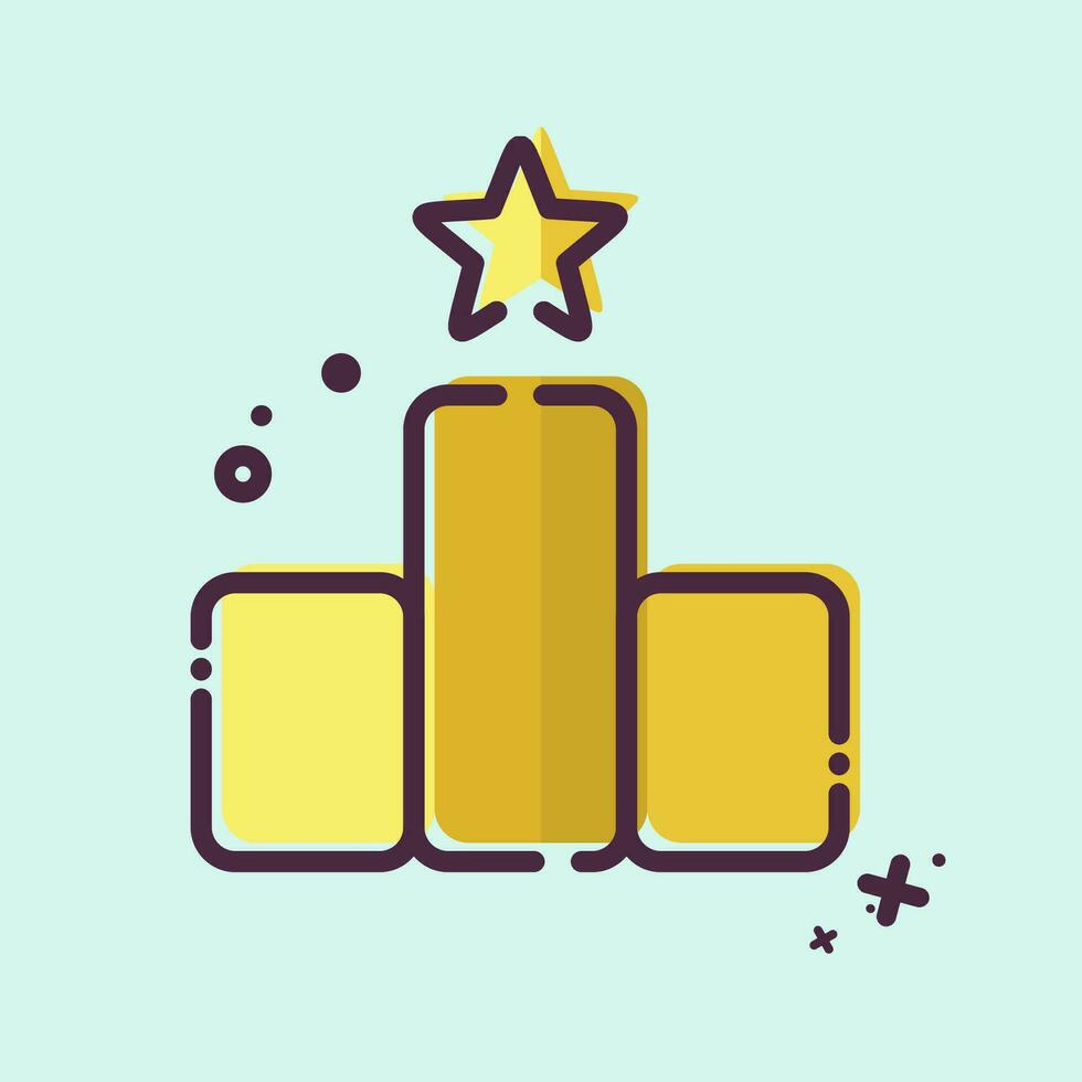 Icon Award 1. related to Award symbol. MBE style. simple design editable. simple illustration vector